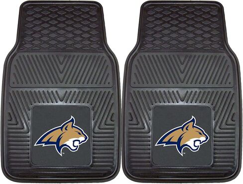 FANMATS 12612 Montana State Grizzlies 2-Piece Heavy Duty Vinyl Car Mat Set, Front Row Floor Mats, All Weather Protection, Universal Fit, Deep Resevoir Design in Saudi Arabia