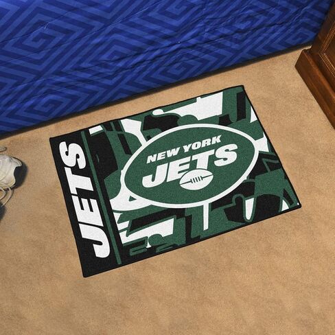 FANMATS 23398 NFL - بساط New York Jets Starter بتصميم Xfit - سجادة مميزة مقاس 19 بوصة × 30 بوصة| سجادة ديكور المنزل لمحبي الرياضة وبساط خلفي in Saudi Arabia
