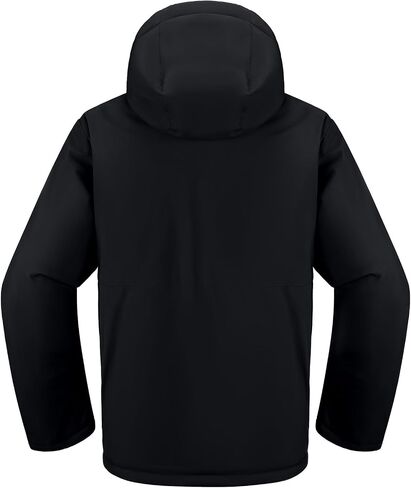 CAMEL CROWN Mens Winter Coat Waterproof Ski Jacket Hooded Windbreaker with Heat thermal Layer for Snow Rain Hiking Outdoor in Saudi Arabia