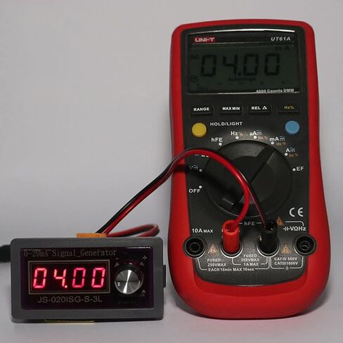 Taidacent 4 أرقام 0.4 بوصة مولد الإشارة الرقمية الحالي 0-4-20mA مولد الإشارة النشط محاكاة وتصحيح PLC صمام نقل التردد DCS التحكم ميلي أمبير متر (4-20mA) in Kuwait