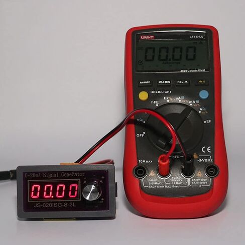 Taidacent 4 أرقام 0.4 بوصة مولد الإشارة الرقمية الحالي 0-4-20mA مولد الإشارة النشط محاكاة وتصحيح PLC صمام نقل التردد DCS التحكم ميلي أمبير متر (4-20mA) in Kuwait