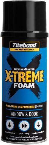 Titebond X-TREME مادة مانعة للتسرب متعددة الأغراض، رغوة البولي يوريثان، رغوة عازلة، رغوة الرش، حشو الفجوة العالمي، 8522، 24 أونصة. in Saudi Arabia