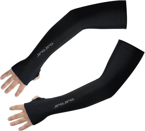 أكمام ذراع تبريد للرجال والنساء، أغطية ذراع من النايلون + سباندكس للحماية من الأشعة فوق البنفسجية من أجل ركوب الدراجات وكرة القدم in Kuwait