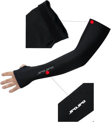 أكمام ذراع تبريد للرجال والنساء، أغطية ذراع من النايلون + سباندكس للحماية من الأشعة فوق البنفسجية من أجل ركوب الدراجات وكرة القدم in Kuwait