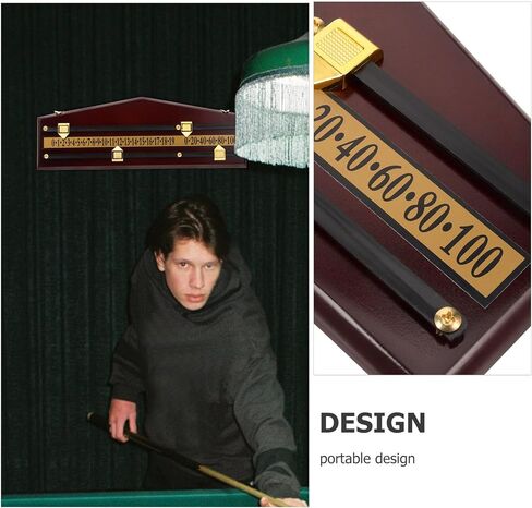 GANAZONO Wooden Scoreboard Billiard Scoreboard for Snooker Basketball Tennis Sports Baseball Recorder Accessories in Saudi Arabia
