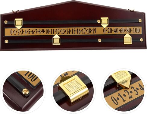 GANAZONO Wooden Scoreboard Billiard Scoreboard for Snooker Basketball Tennis Sports Baseball Recorder Accessories in Saudi Arabia