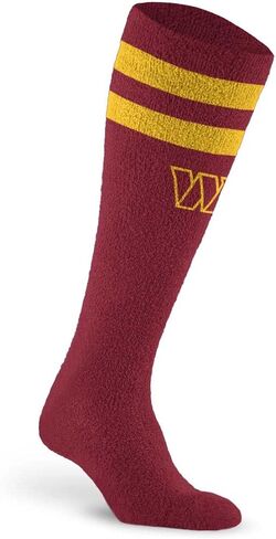 For Bare Feet NFL WASHINGTON COMMANDERS Cozy Feather Compression Varsity Stripe Team Color Large/Extra Large in Saudi Arabia