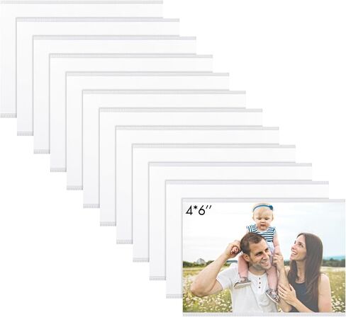 20 جهاز كمبيوتر شخصى إطارات الصور المغناطيسية للثلاجة 4 "× 6" التسامي إطارات الصور المغناطيسية جيوب فارغة حامل بطاقة بريدية للثلاجة المنزل الفصول الدراسية مكتب DIY الحرف التسامي الحراري in Kuwait