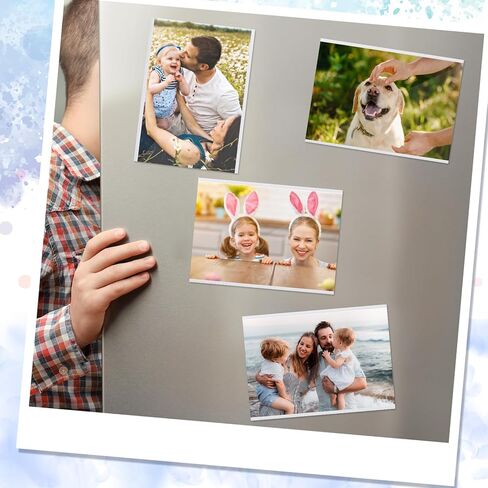 20 جهاز كمبيوتر شخصى إطارات الصور المغناطيسية للثلاجة 4 "× 6" التسامي إطارات الصور المغناطيسية جيوب فارغة حامل بطاقة بريدية للثلاجة المنزل الفصول الدراسية مكتب DIY الحرف التسامي الحراري in Kuwait