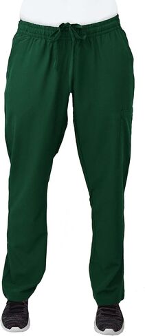 Green Town Scrubs for Women Scrub Set - V-Neck Top and Straight Leg Pant, 5 Pockets, Easy Care, Solids and Prints Uniforms -Navy/Indigo-XX-Large Petite in Saudi Arabia