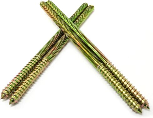 8 قطعة مسامير شماعات المسمار ذاتية التنصت 5/16 "-18x6" مسامير شماعات مزدوجة الرأس للأثاث الخشبي المشترك in Kuwait