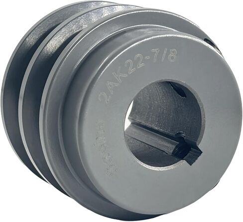 2AK22-7/8 بكرة حزام V ذات أخدود مزدوج، القطر الخارجي 2.25 بوصة، تجويف 7/8 بوصة، حزم حزام V من الحديد الزهر لأحزمة AX 3L 4L V، بكرة 2AK2278 in Saudi Arabia