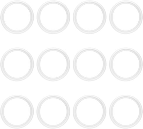 2.5 Inch Tri Clamp PTFE Gasket for 2.5" Sanitary Tri-Clamp Fittings TC Polytetrafluoroethylene O-Ring Seal Gaskets 12PCS in Saudi Arabia