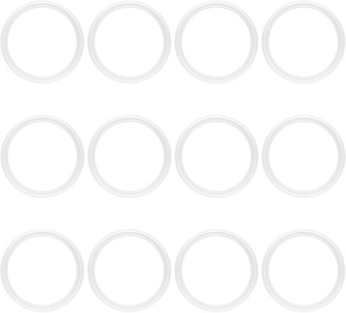 2.5 Inch Tri Clamp PTFE Gasket for 2.5" Sanitary Tri-Clamp Fittings TC Polytetrafluoroethylene O-Ring Seal Gaskets 12PCS in Saudi Arabia