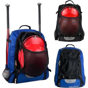 Baseball Backpack for Adult and Youth,Large Capacity Bat Bag,For all bats and equipment,T-Ball & Softball Equipment & Gear, Bat & Glove Holder, Large Main Compartment for Helmet & accessories
