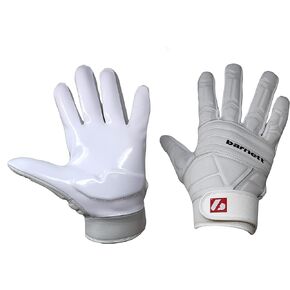 BARNETT FLG-03 White Professional Linemen football gloves, OL, DL