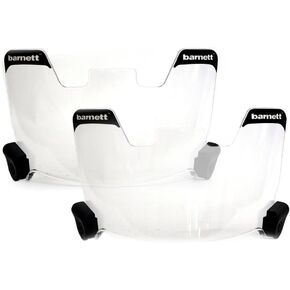 Barnett Visor Clear, Football and Lacrosse Helmet Eye-Shield (Pack of 2)