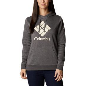 Columbia Women's Trek Graphic Hoodie, City Grey Heather/White, Medium in Kuwait