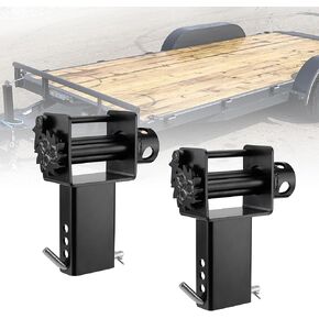 Trailer Stake Pocket Winch, Pack of 4 Heavy Duty Stake Pocket Winch 16200 LBS Capacity and 5400 LBS Load Limit for Flatbed Trailer Trucks Winches