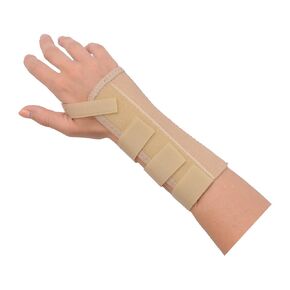 Rolyan 79324 AlignRite Wrist Support without Strap, Short Length, Right, Medium