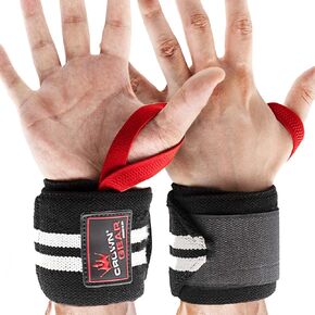 Weight Lifting Wrist Support Wraps with Thumb Loop - Best Weightlifting Wrap for Pro Gym Training - Power Lifting - Body Building - Powerlifting - This Wrist Wraps Come in Pair Fits Both Guy and Girl