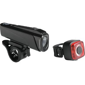Retrospec Beam Bike Lights USB Rechargeable Bike Light Kit Bright Bike Lights for Night Riding Weatherproof Rechargeable Bike Lights Front and Back Easy to Install Bike Headlight and Tail Light Set