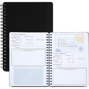 2 Pcs Business Card Organizer Book, Business Card Holder Notebook, Portable Credit Card Organizer, Managing All Card Organizer, Card Organizer Manage Books for Women Men Office, Capacity, 116 Cards