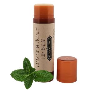 Tallow & Honey Lip Balm – Tube Lip Moisturizer-Hydrates & Soothes Dry Lips – Grass-Fed Beef Tallow Balm for Skin & Lips by Simply Natural Apothecary, 0.5 Fl. Oz