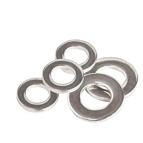 50Pcs M6 Flat Washers(OD=11mm,1.6 mm Thickness), 304 Stainless Steel / 18-8, Plain Finish,Washers Flat, Silver