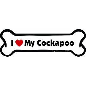 مغناطيس سيارة على شكل عظمة، أنا أحب كوكابو، 5.08 سم × 17.78 سم in Kuwait