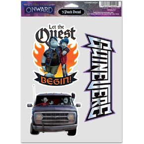 WinCraft Onward Disney Onward Multi Use - 3 Fan Pack 5.5" x 7.75", Multi, One Size