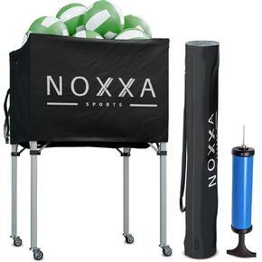 Volleyball Cart with Wheels - Portable Volleyball Ball Cart Bag on Wheels, Collapsible Sports Ball Equipment Storage Cart for Volleybal, Indoor and Outdoor. in Saudi Arabia
