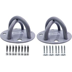 Pack of 2 Ceiling Hooks Heavy Duty - Strong & Durable Heavy Duty Ceiling Hooks Hanger Hook and Anchor Set for Indoor Swing Ceiling