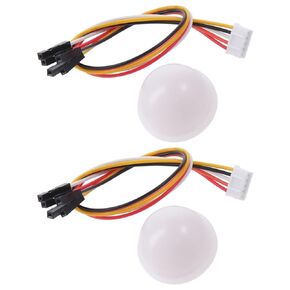 2pcs BH1750 BH1750FVI Digital Light Illumination Sensor, DC 5V Light Intensity Ball, Light Intensity Sensor Module for Arduino