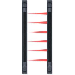Seco-Larm Enforcer Curtain Sensors, in/Outdoor, 6 Beams, 44 in., Black (E-9644-6B25)