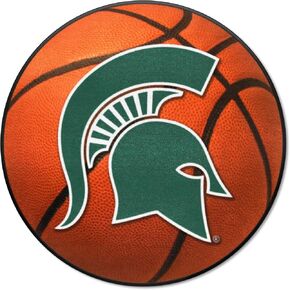 FANMATS 4530 Michigan State Spartans Baseball Shaped Accent Rug - 27in. Diameter