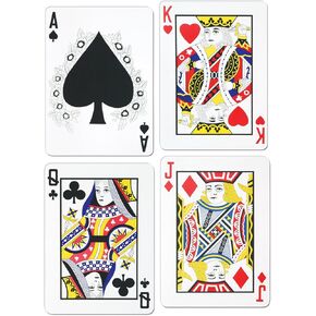 Beistle Playing Card Cutouts 8 Piece, 17.5", Multicolor