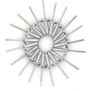 60pcs Large Flange Blind Rivets, Aluminum,Flange Diameter 5/8" (16 mm),Pop Rivets Assortment Kit Blind Rivet,3/16" x 3/4" Inch,Grip Range(13-16mm)