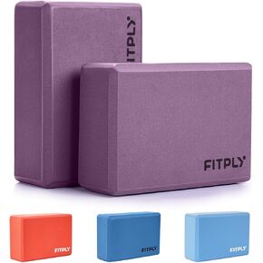 Yoga Blocks 2 Pack - Non-Slip Yoga Brick & Foam Blocks Yoga Set, High-Density Pilates Block for Stretching, Meditation, and Exercise Blocks Foam, Ideal for Deep Poses