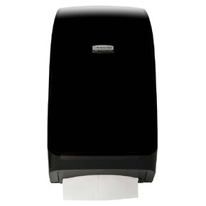 MOD Scottfold Folded Paper Towel Dispenser (39711), 10.6" x 18.79" x 5.48", Modern Towel Dispenser, Black