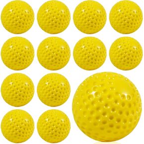 12 Pack Pitching Machine Softballs,12-Inch Pitching Machine Softballs for Hand-Eye Coordination, Hitting and Fielding Practice