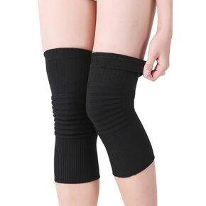 1 Pair Cotton Knee Compression Sleeves Knee Support for Joint Pain Arthritis Pain Relief, Elastic Knee Brace for Sports, Fits Men Women
