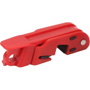 Lockout Tagout Circuit Breaker Lockout Standard Single Double Toggles PA Nylon Red 20mm Clamp Size for Industry Home