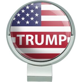 GRAPHICS & MORE President Trump American Flag Golf Hat Clip with Magnetic Ball Marker