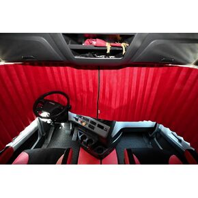 Window Curtains fits FRIEGHTLINER Cascadia (2008-current) - Sun-Reflective Blackout Curtains - Prestige-Line (Brown)