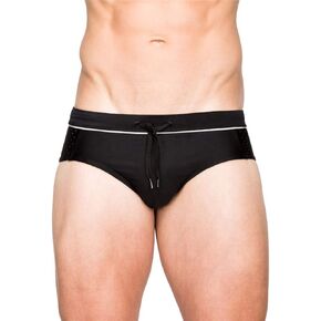 UXH Men Swim Briefs Bikini Sexy Swimwear Surf Board Boxer Shorts Swimsuits Leaf Pattern