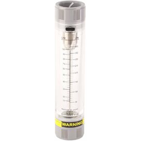 YWBL-WH 10-100GPM / 60-200GPM Water Liquid Flowmeter Tube Type Acrylic Plexiglass Liquid 0.6 MPa Measuring Tool(10-100GPM), Valve Accessories