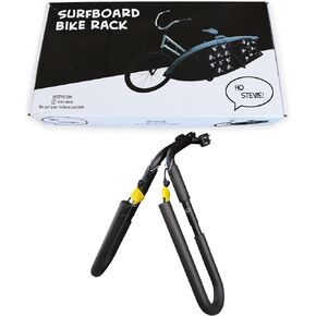 Surfboard Bike Rack - Cruise to Your Surf Spot [Choose Color] (Black)