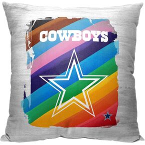 Northwest The Company NFL Dallas Cowboys Pillow, 18" x 18", Pride - Brush