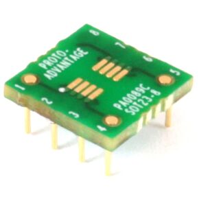 (Qty 2) Proto-Advantage PA0089C SOT23-8/TSOT-8 to DIP-8 SMT Adapter (0.65 mm Pitch) Compact Series